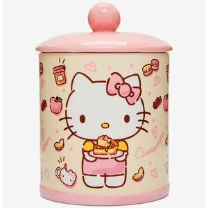 Sanrio Hello Kitty Desserts Tan & Pink Cute Cookie Jar - NEW